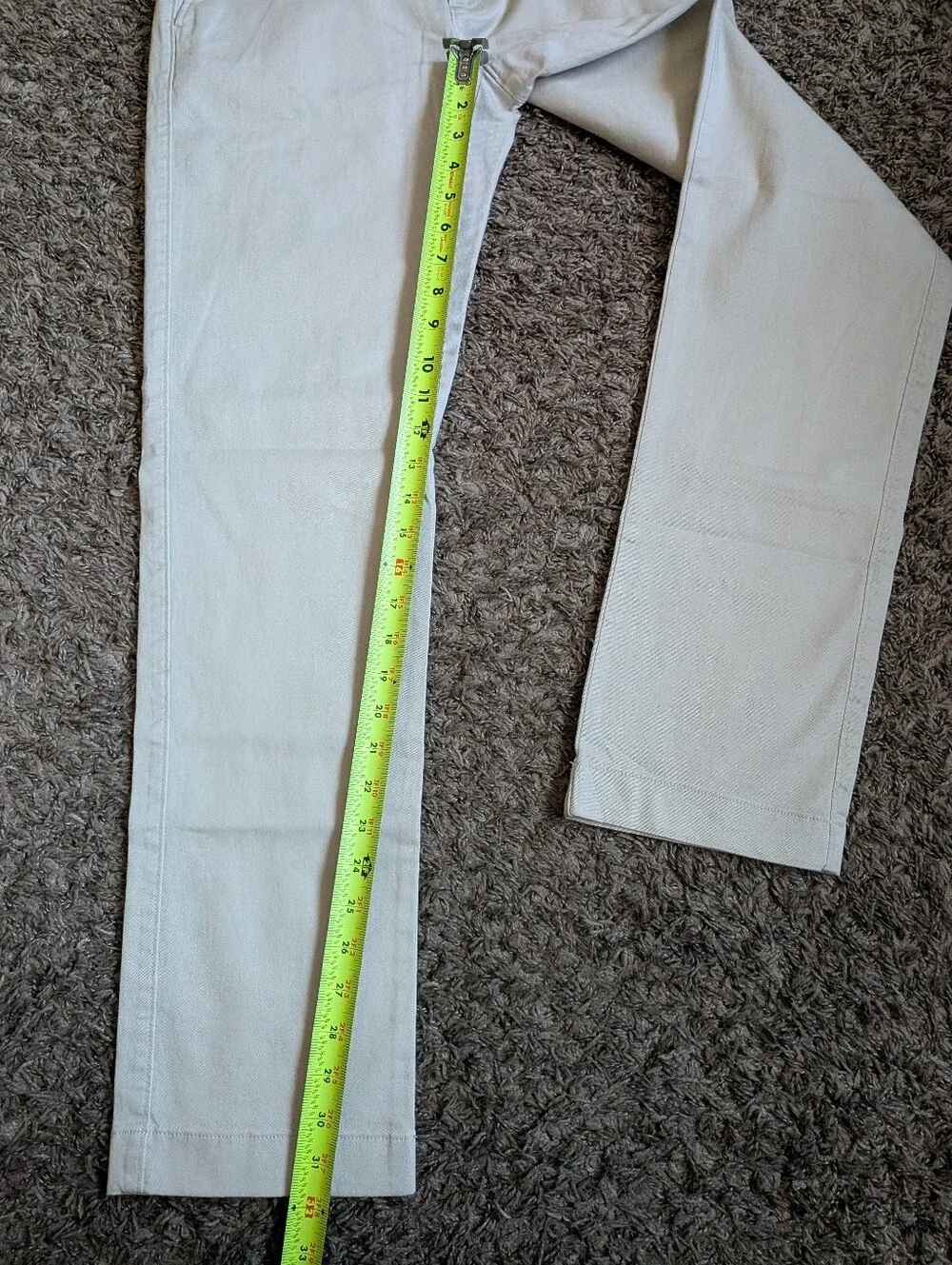NWT J.Crew Stone Beige Cotton Straight Leg Flex Chino Pants Men's 29W 32L